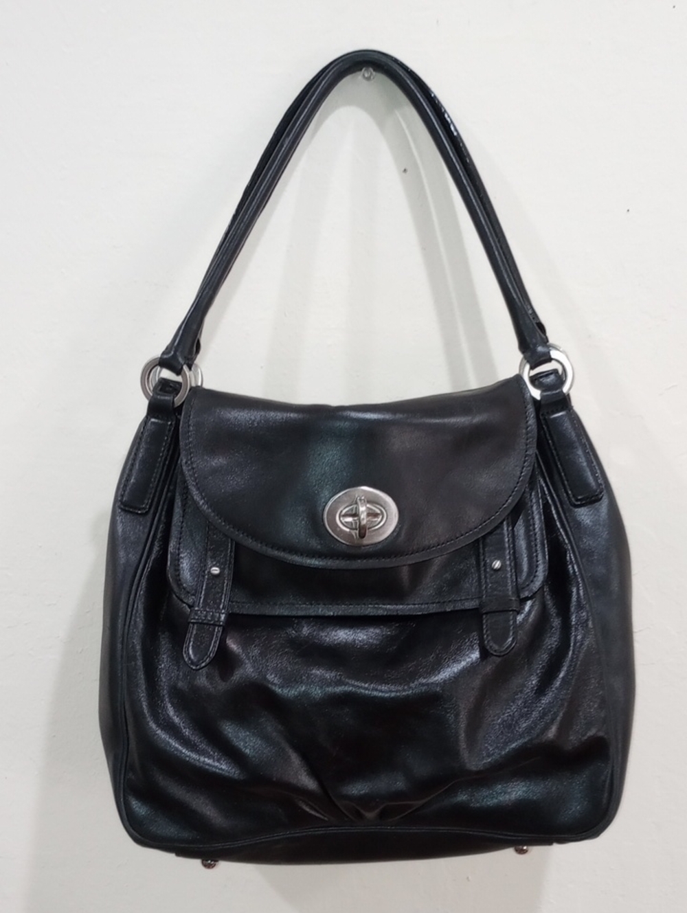 Nordstrom Halogen Black Leather Purse Shoulder Bag - New with Tag